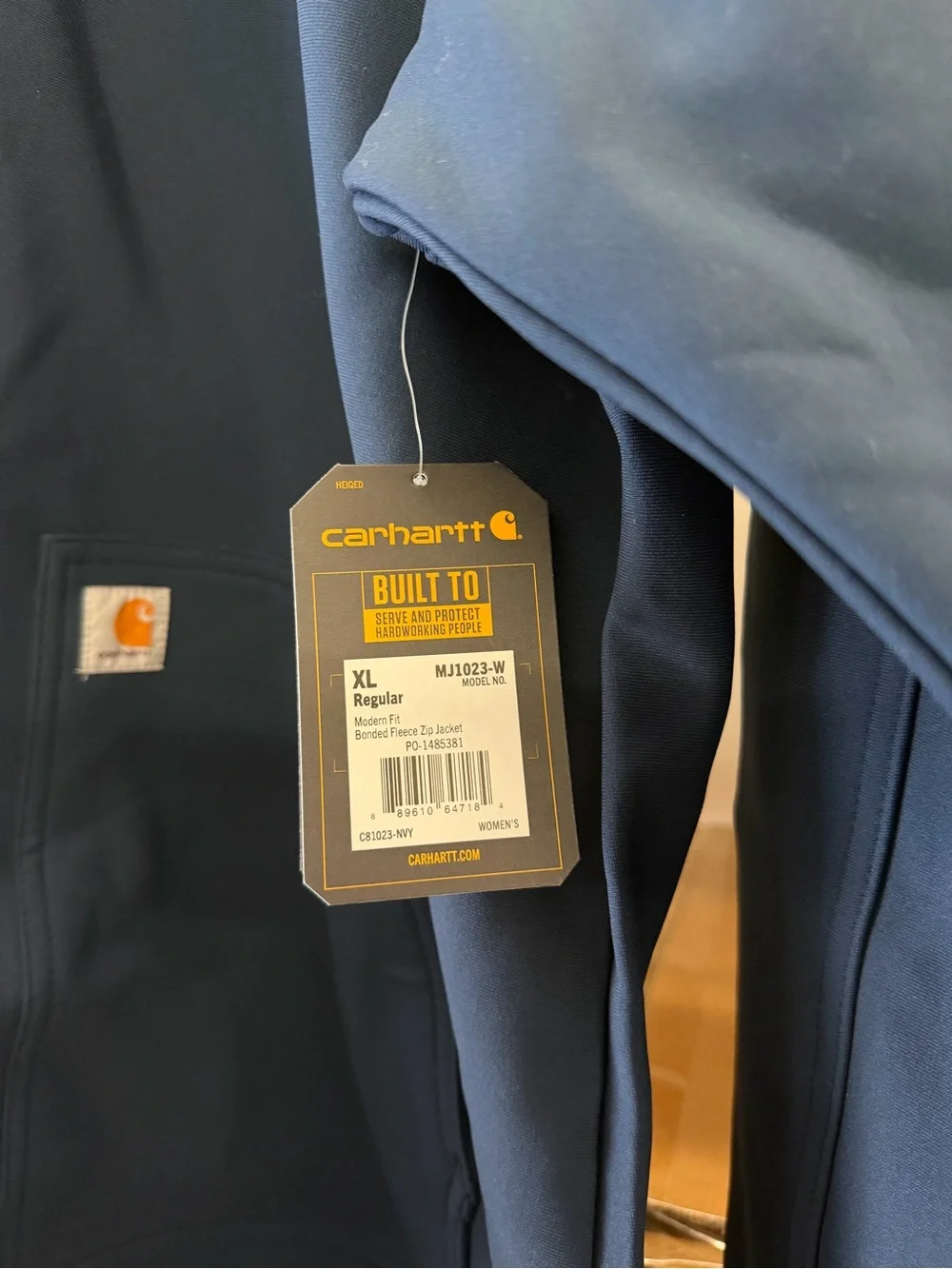 Carhartt Modern Fit Bonded Fleece Zip Jacket - Picture 5 of 6